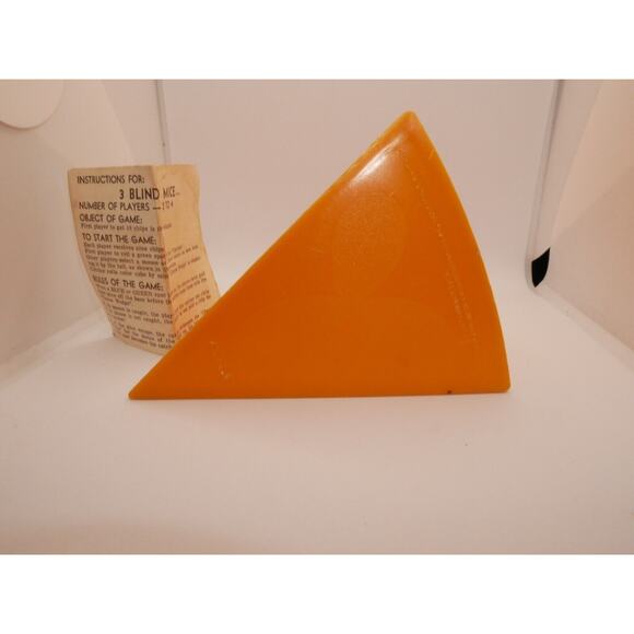 VTG 3 Blind Mice Game 1967 3 Mice 24 Chips Dice Instructions Cheese Container - Picture 5 of 7